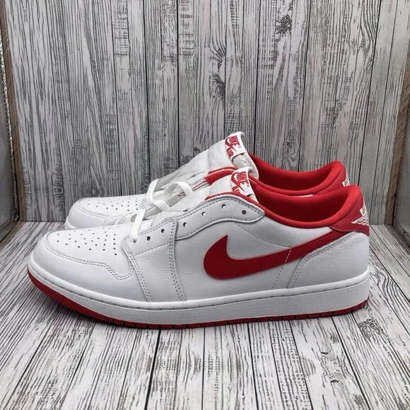 Air Jordan 1 Low Retro University Red White CZ0790-161 US Size 13 AJ1 i ii iii v - Picture 16 of 16